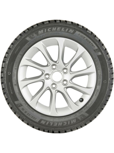 фото протектора и шины X-Ice North 4 Шина Michelin X-Ice North 4 205/55 R17 95T