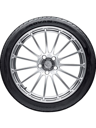 фото протектора и шины Advan Sport V105S Шина Yokohama Advan Sport V105S 265/35 R18 97Y